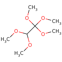 2d structure of 1,1,1,2,2-pentamethoxyethane