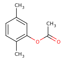 2d structure of 2,5-dimethylphenyl acetate