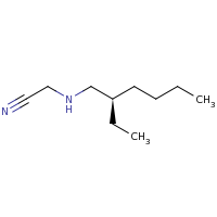 2d structure of 2-{[(2R)-2-ethylhexyl]amino}acetonitrile