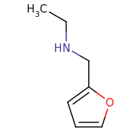 2d structure of ethyl(furan-2-ylmethyl)amine
