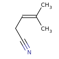 2d structure of 4-methylpent-3-enenitrile