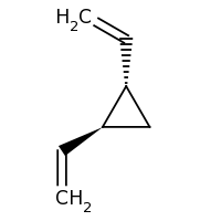 2d structure of (1S,2S)-1,2-diethenylcyclopropane