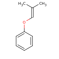 2d structure of [(2-methylprop-1-en-1-yl)oxy]benzene