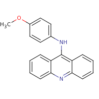 2d structure of N-(4-methoxyphenyl)acridin-9-amine