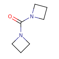 2d structure of 1-[(azetidin-1-yl)carbonyl]azetidine