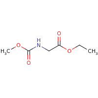 2d structure of ethyl 2-[(methoxycarbonyl)amino]acetate