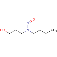 2d structure of 3-[butyl(nitroso)amino]propan-1-ol
