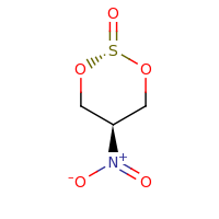 2d structure of 5-nitro-1,3,2$l^{4}-dioxathian-2-one