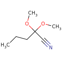2d structure of 2,2-dimethoxypentanenitrile