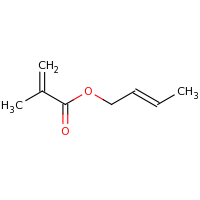 2d structure of (2E)-but-2-en-1-yl 2-methylprop-2-enoate