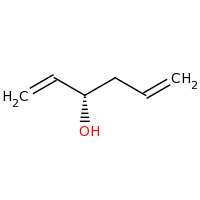 2d structure of (3S)-hexa-1,5-dien-3-ol