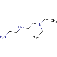 2d structure of (2-aminoethyl)[2-(diethylamino)ethyl]amine