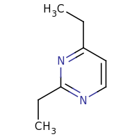 2d structure of 2,4-diethylpyrimidine