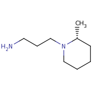 2d structure of 3-[(2R)-2-methylpiperidin-1-yl]propan-1-amine