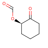 2d structure of (1R)-2-oxocyclohexyl formate