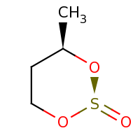 2d structure of (2S,4R)-4-methyl-1,3,2$l^{4}-dioxathian-2-one