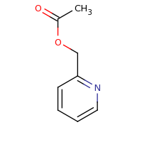 2d structure of pyridin-2-ylmethyl acetate