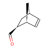 2d structure of (1S,2S,4S)-bicyclo[2.2.1]hept-5-ene-2-carbaldehyde