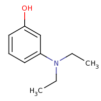 2d structure of 3-(diethylamino)phenol