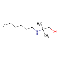 2d structure of 2-(hexylamino)-2-methylpropan-1-ol