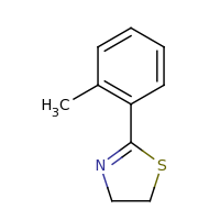 2d structure of 2-(2-methylphenyl)-4,5-dihydro-1,3-thiazole