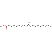 2d structure of methyl (10R)-10-aminononadecanoate