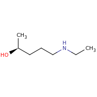 2d structure of (2S)-5-(ethylamino)pentan-2-ol