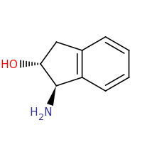 2d structure of (1R,2R)-1-amino-2,3-dihydro-1H-inden-2-ol
