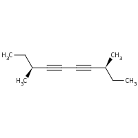 2d structure of (3S,8S)-3,8-dimethyldeca-4,6-diyne