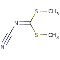 2d structure of [bis(methylsulfanyl)methylidene](cyano)amine