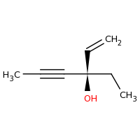 2d structure of (3R)-3-ethylhex-1-en-4-yn-3-ol