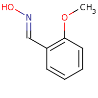 2d structure of (E)-N-[(2-methoxyphenyl)methylidene]hydroxylamine