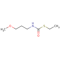 2d structure of N-[(ethylsulfanyl)carbonyl]-3-methoxypropan-1-amine