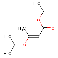 2d structure of ethyl (2E)-3-(propan-2-yloxy)but-2-enoate