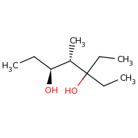 2d structure of (4S,5S)-3-ethyl-4-methylheptane-3,5-diol