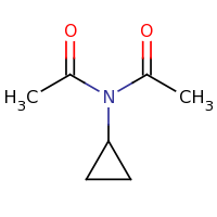 2d structure of N-acetyl-N-cyclopropylacetamide