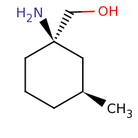 2d structure of [(1R,3S)-1-amino-3-methylcyclohexyl]methanol