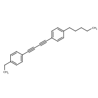 2d structure of 1-[4-(4-ethylphenyl)buta-1,3-diyn-1-yl]-4-pentylbenzene