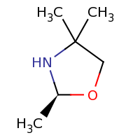 2d structure of (2S)-2,4,4-trimethyl-1,3-oxazolidine