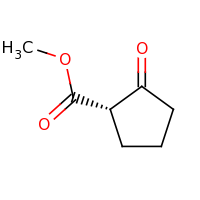 2d structure of methyl (1S)-2-oxocyclopentane-1-carboxylate