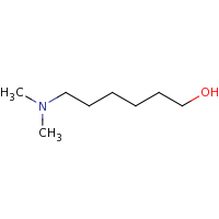 2d structure of 6-(dimethylamino)hexan-1-ol