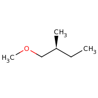 2d structure of (2S)-1-methoxy-2-methylbutane