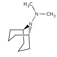 2d structure of N,N-dimethyl-9-azabicyclo[3.3.1]nonan-9-amine