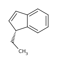 2d structure of (1R)-1-ethyl-1H-indene