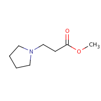 2d structure of methyl 3-(pyrrolidin-1-yl)propanoate
