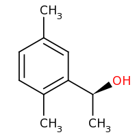 2d structure of (1S)-1-(2,5-dimethylphenyl)ethan-1-ol