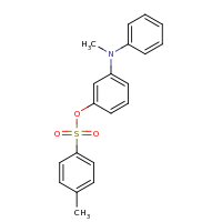 2d structure of 3-[methyl(phenyl)amino]phenyl 4-methylbenzene-1-sulfonate