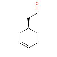 2d structure of 2-[(1S)-cyclohex-3-en-1-yl]acetaldehyde