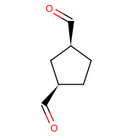 2d structure of (1R,3S)-cyclopentane-1,3-dicarbaldehyde