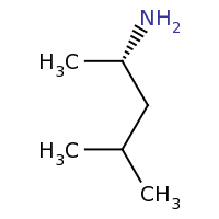 2d structure of (2S)-4-methylpentan-2-amine